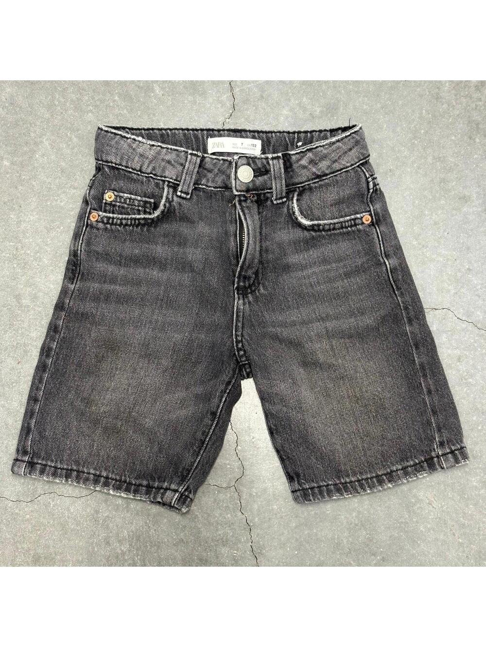 ZARA Kids Gray Denim Shorts
